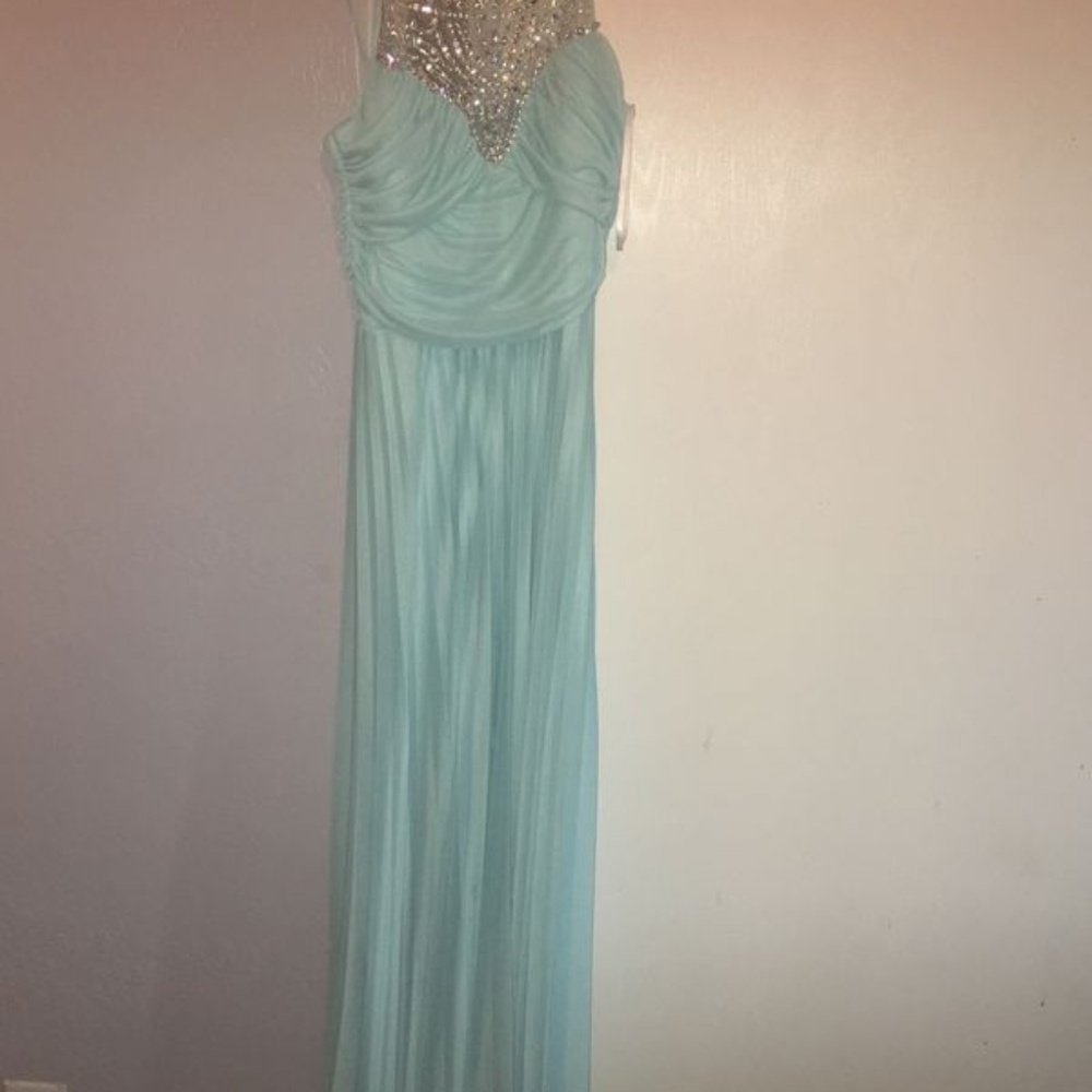 Blue prom dress